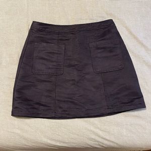 Old navy faux suede mini skirt black size 10